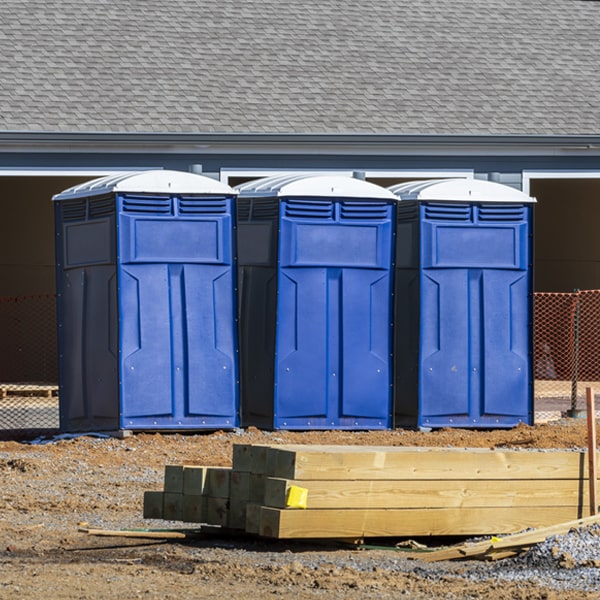 what is the maximum capacity for a single porta potty in Fort Loramie